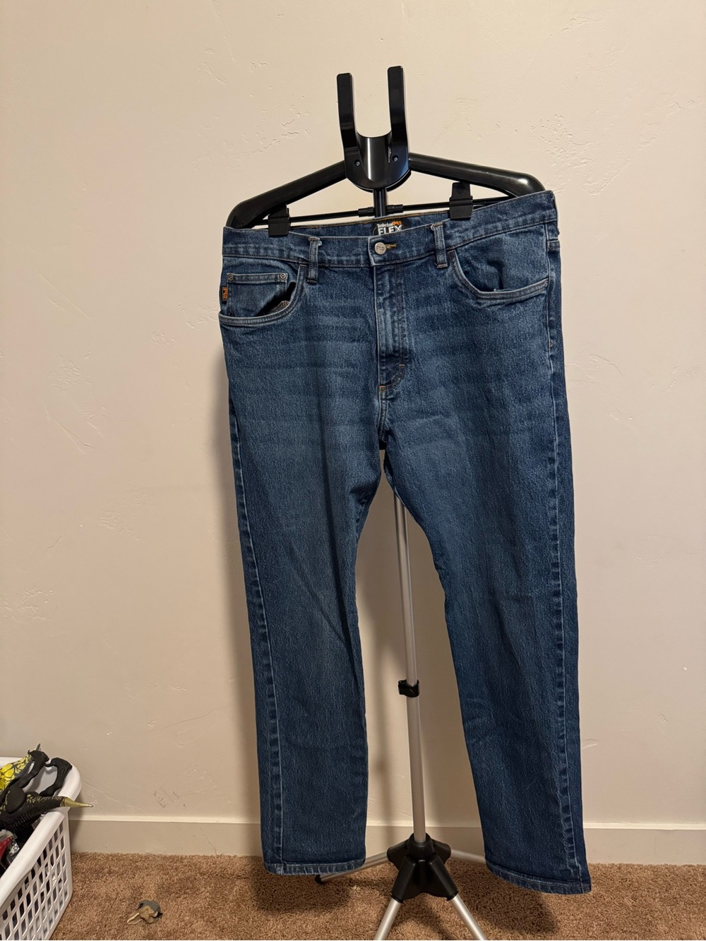 Timberland PRO Men's Relaxed Fit Indigo Blue Jeans